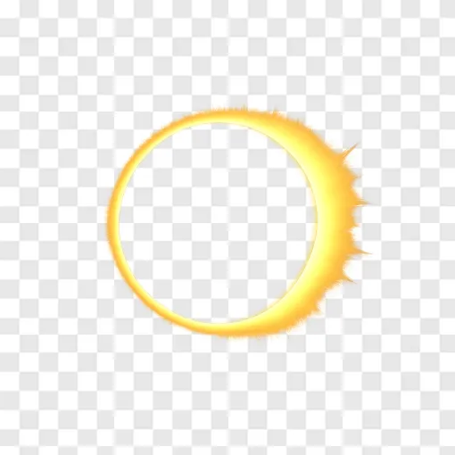 Partial Solar Eclipse PNG Image For Education And Design