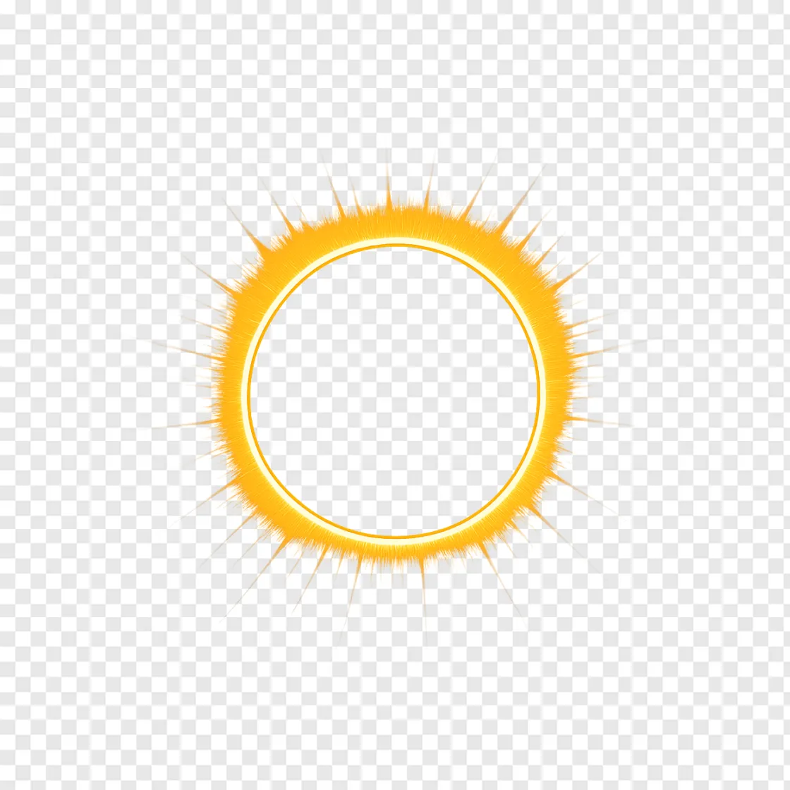Solar Eclipse PNG Transparent Background