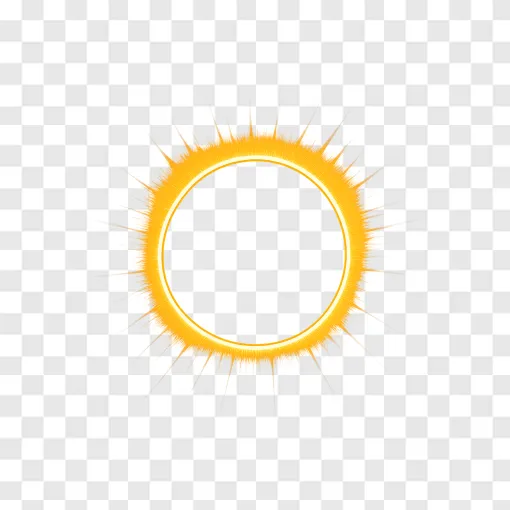 Solar Eclipse PNG Transparent Background