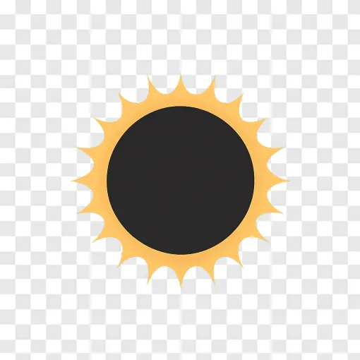 Solar Eclipse PNG Transparent Image