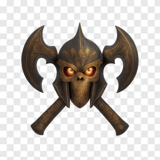 Warhammer Fantasy Battle Axe And Skull PNG