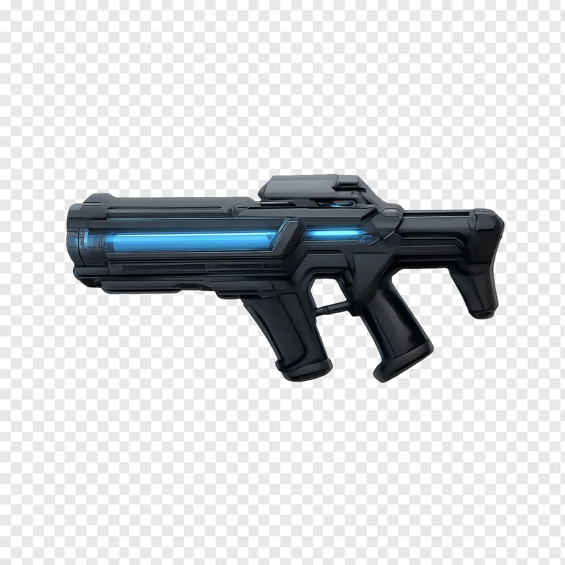 Sci-Fi Weapon PNG Transparent Image