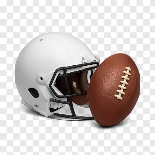 American Football Helmet PNG Transparent Background