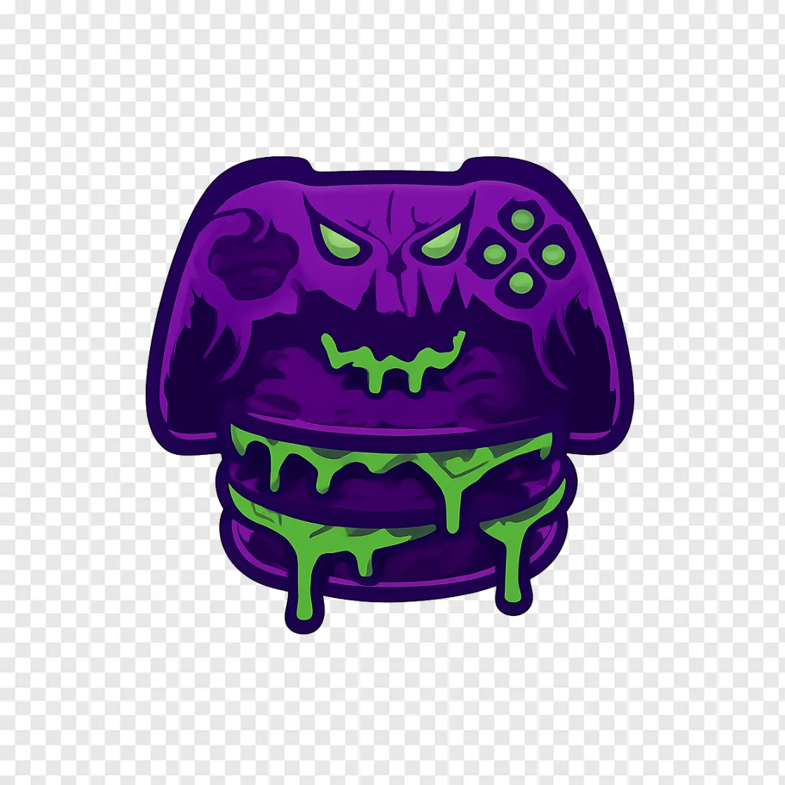 Horror Gaming Controller PNG Transparent Image