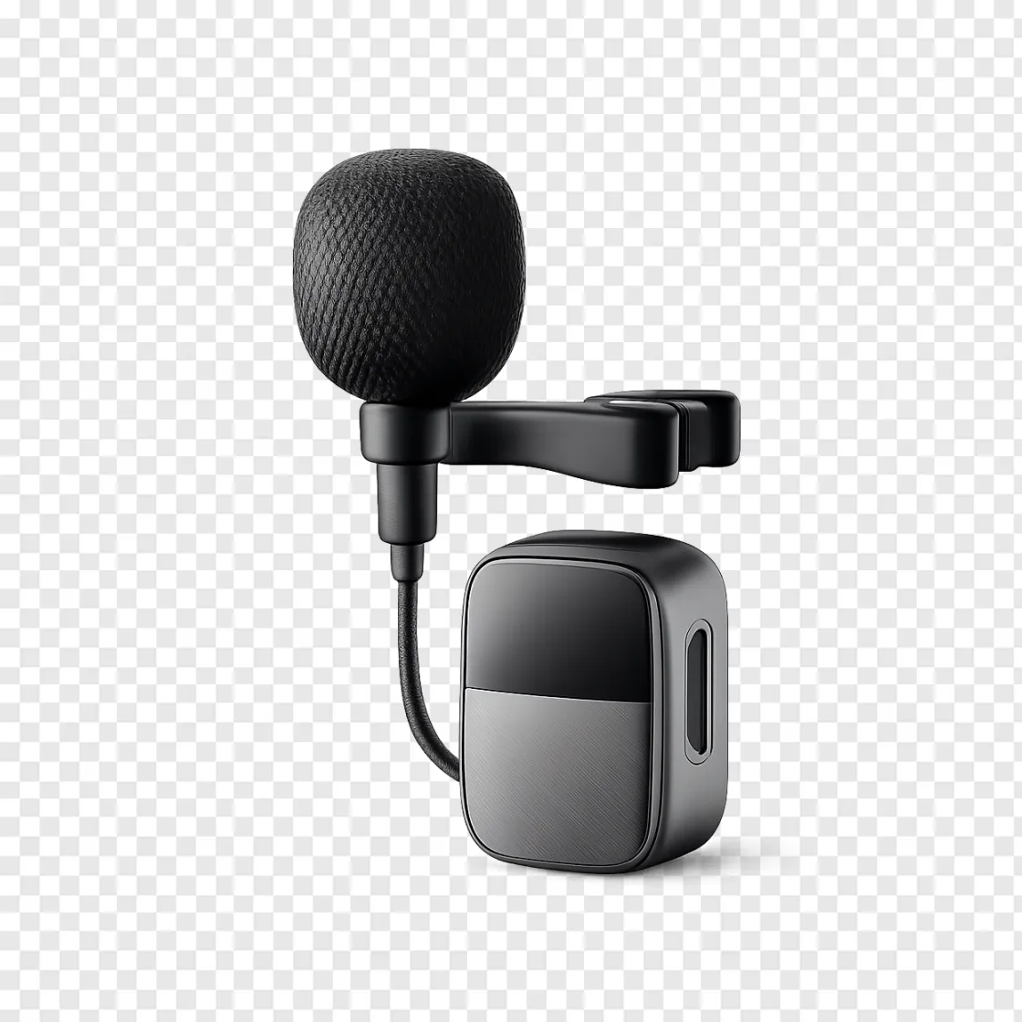 Mini Wireless Microphone PNG Image For Tech Content