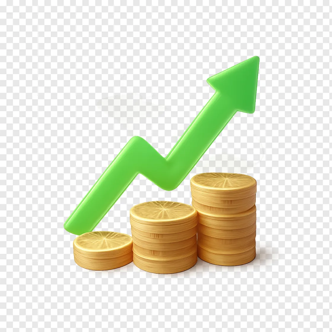 Stock Market Growth PNG Transparent Background
