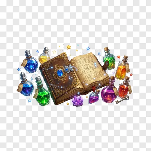 Magic Spell Book PNG Transparent Background