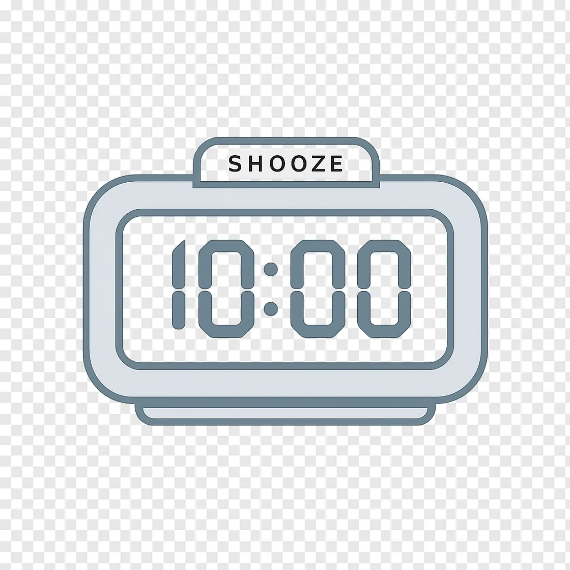 Alarm Clock PNG Icon For Productivity Designs