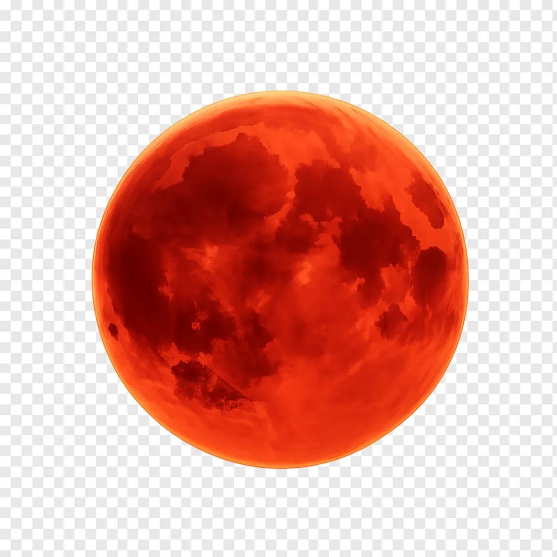 Blood Moon PNG Transparent Image
