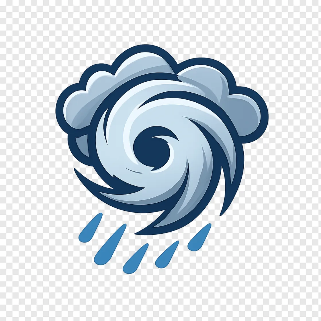 Typhoon Storm Weather Icon PNG Transparent