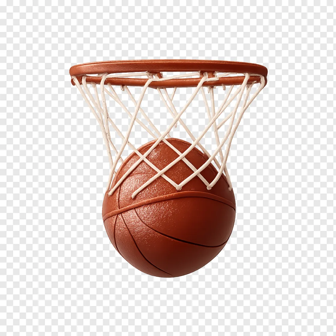 Vintage Basketball PNG Image For Sports Design