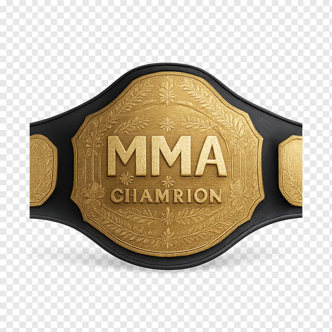 MMA Championship Belt PNG Transparent Image