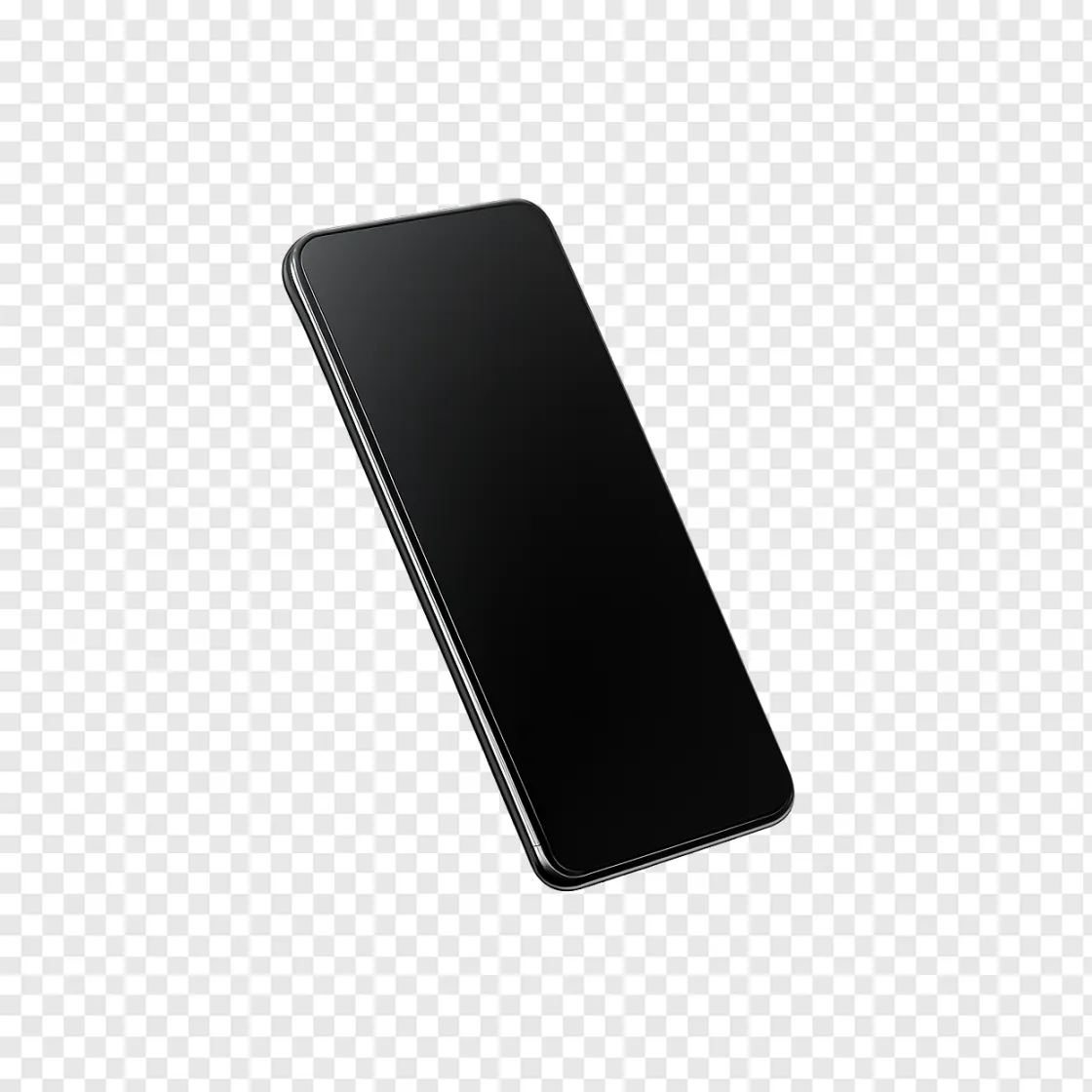 Modern Smartphone Mockup PNG Transparent Background