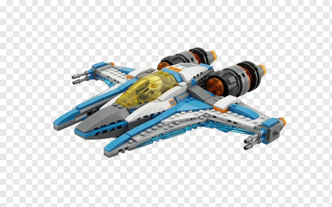 Block Toy Starfighter Spaceship PNG Transparent Image