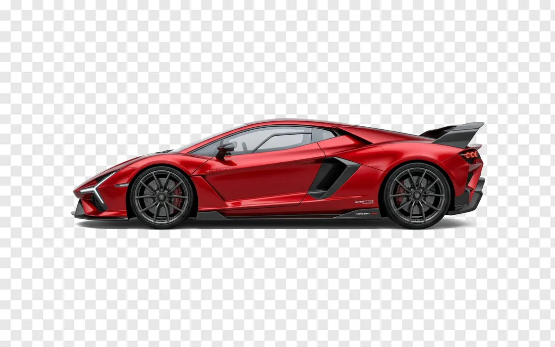 Modern Sports Car Silhouette PNG For Automotive Designs