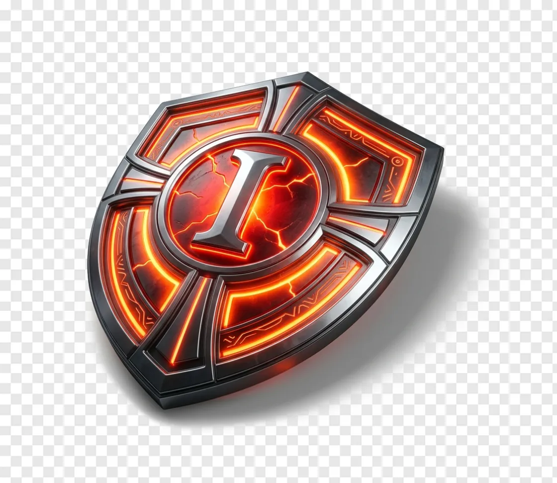 Superhero Emblem Shield PNG Transparent Background