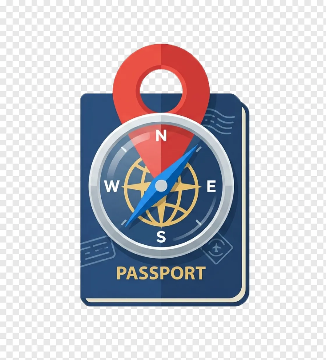 Travel Pin Icon PNG Transparent Background