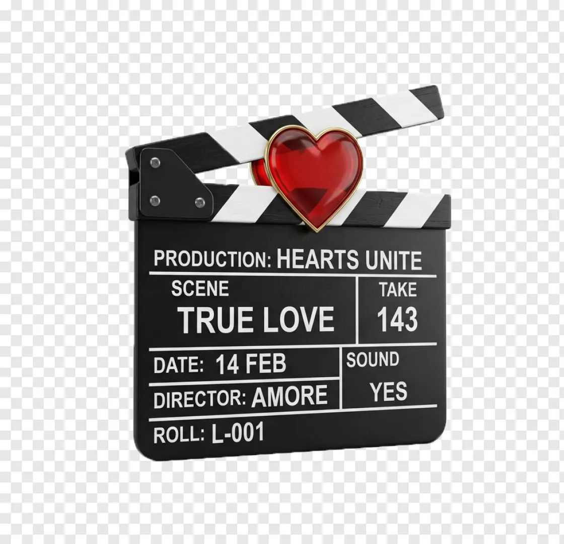 Movie Clapperboard PNG For Film & Cinema Designs