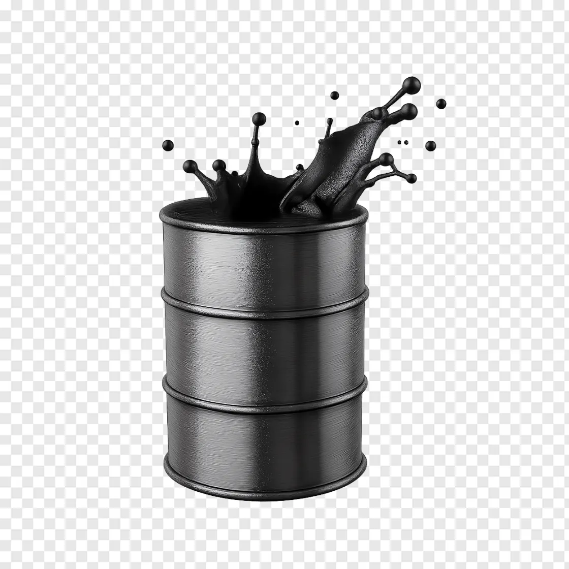 Crude Oil Barrel PNG Image For Financial Design