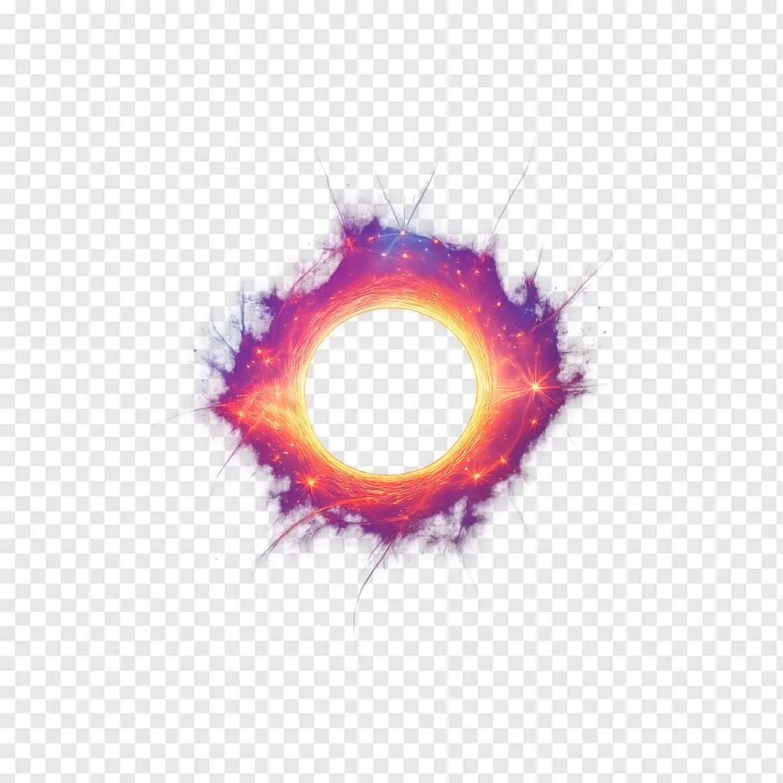Black Hole Star PNG Transparent Image