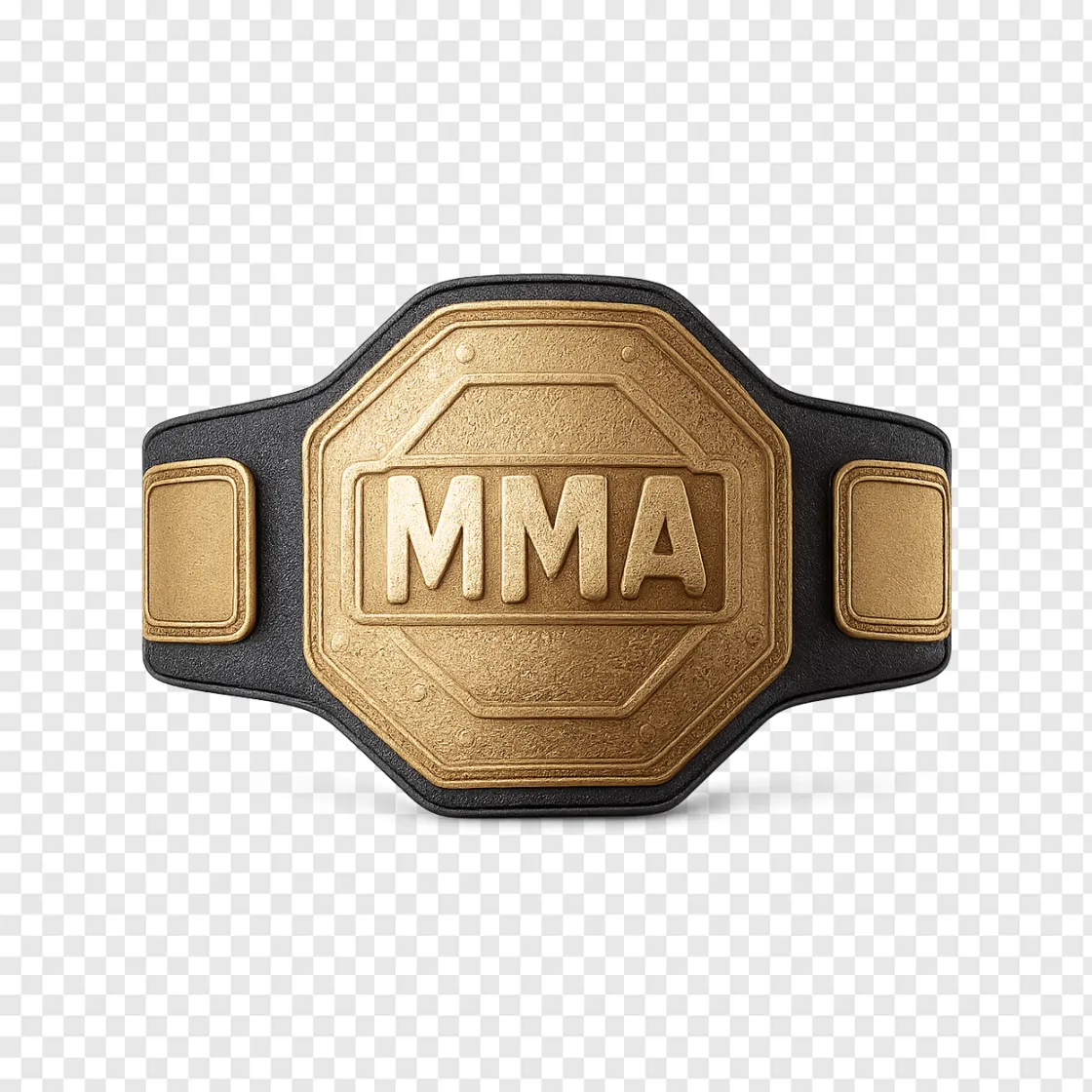 UFC Championship Belt PNG Transparent Background