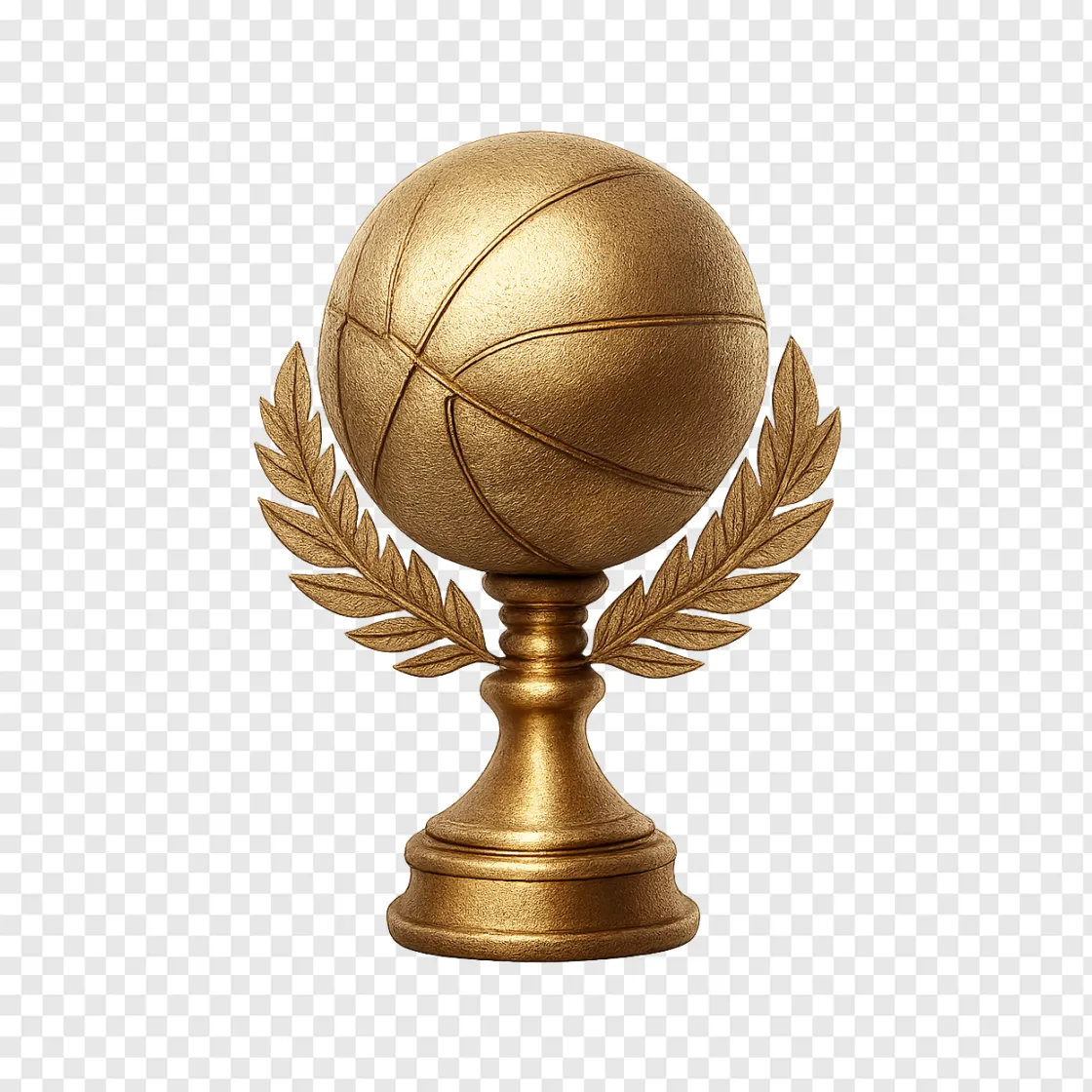 Basketball Trophy PNG Transparent Image