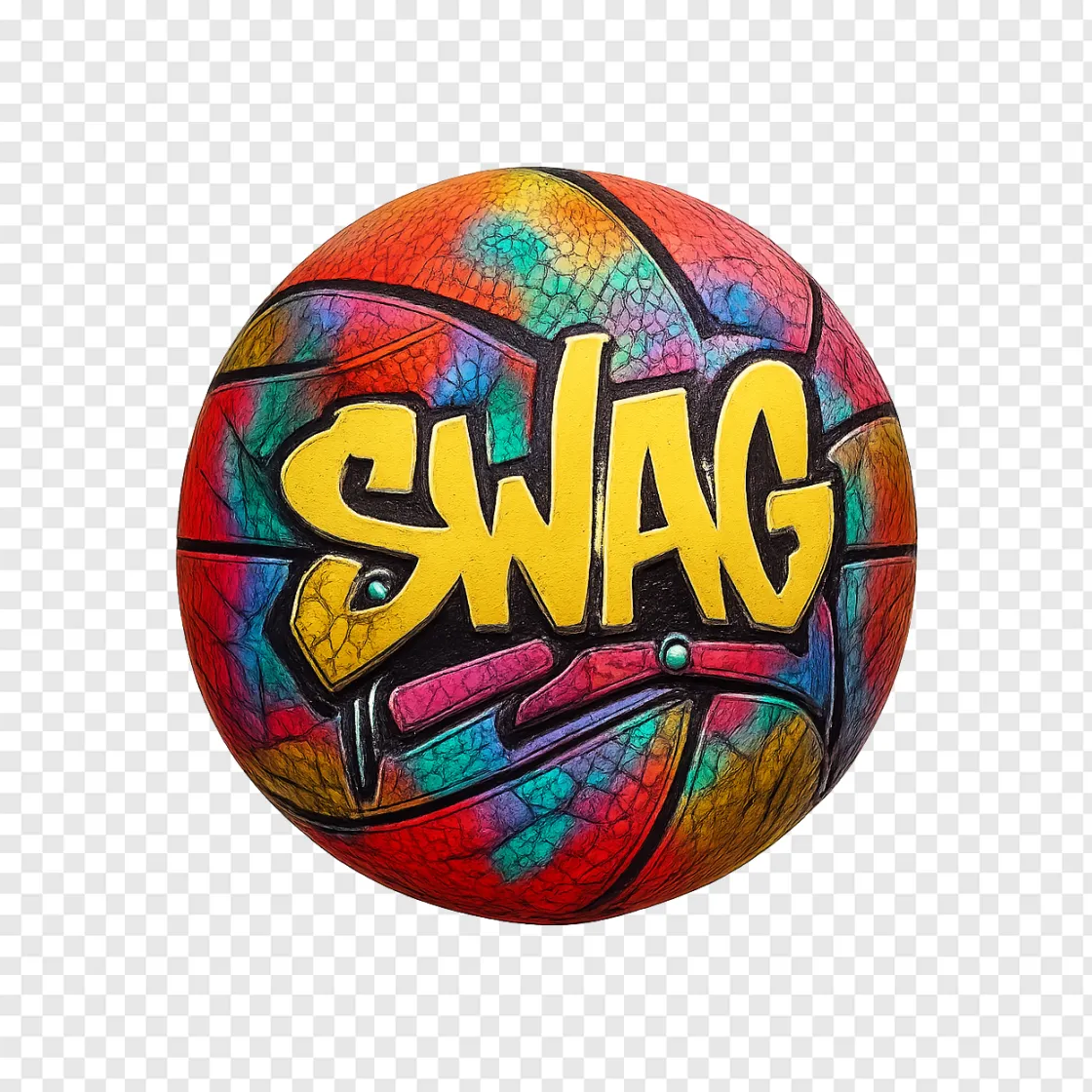 Basketball PNG Graphic For Music & Sports Designs