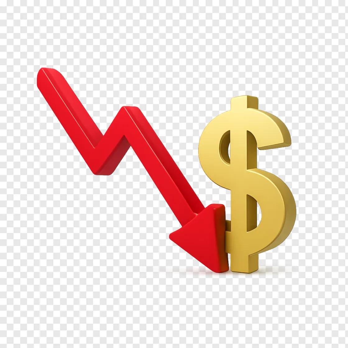Stock Market Drop PNG Image For Financial Reports