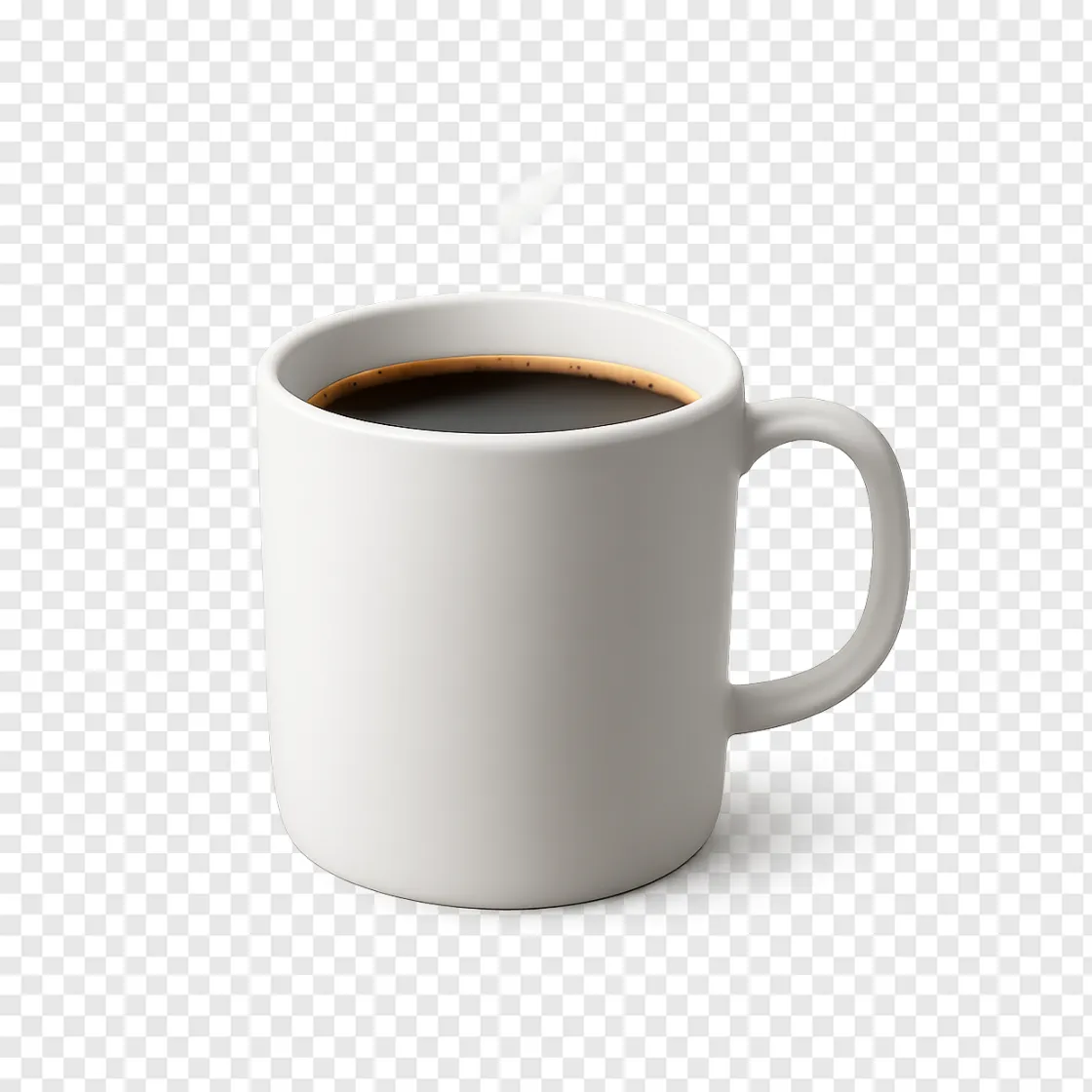Black Coffee Mug PNG Transparent Image