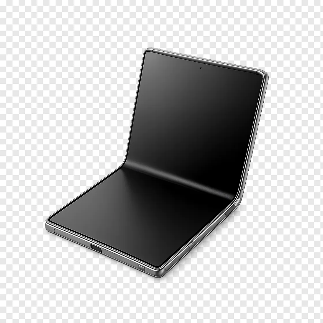 Futuristic Foldable Smartphone PNG Transparent Image