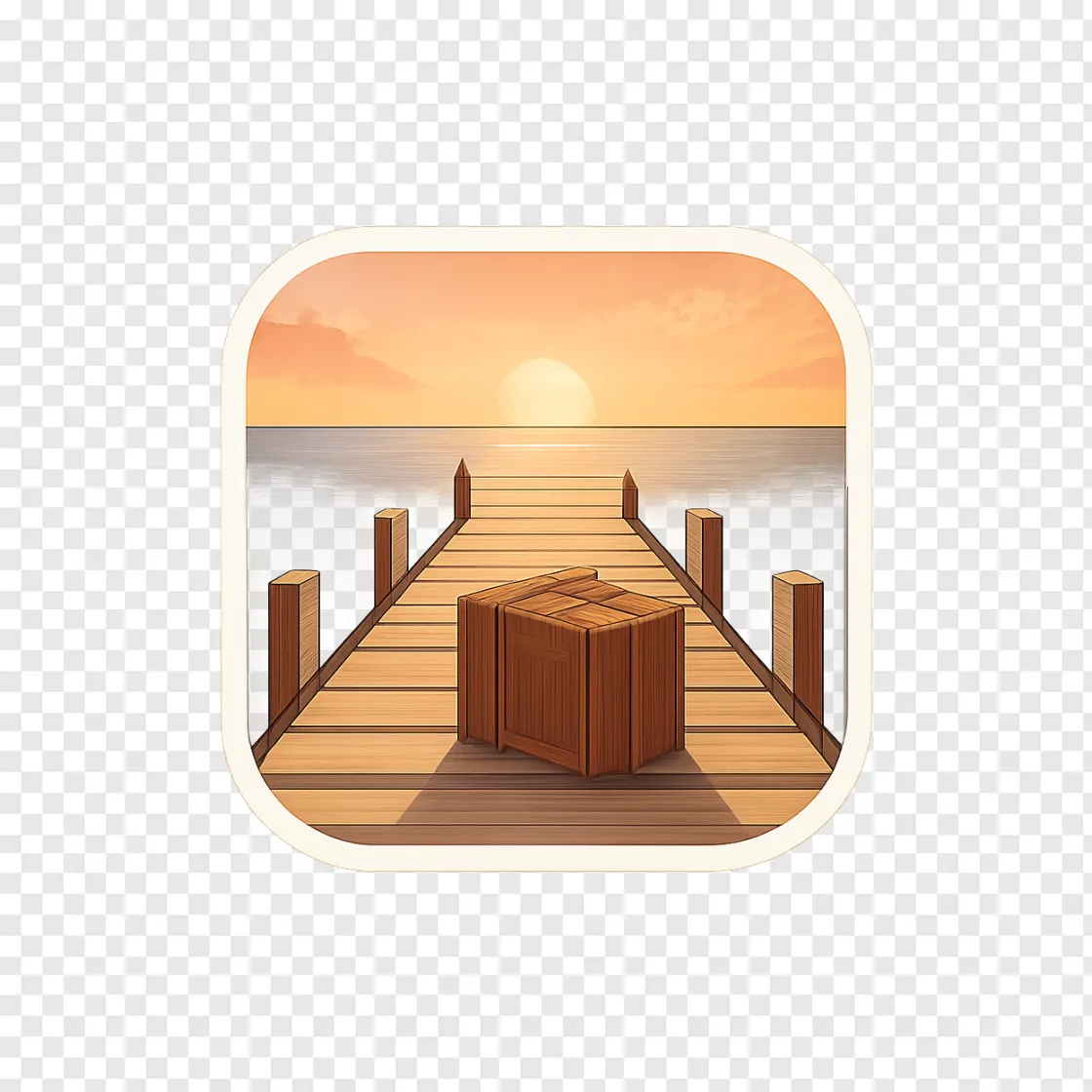 San Blas Pier PNG Nostalgic Ocean Dock Graphic