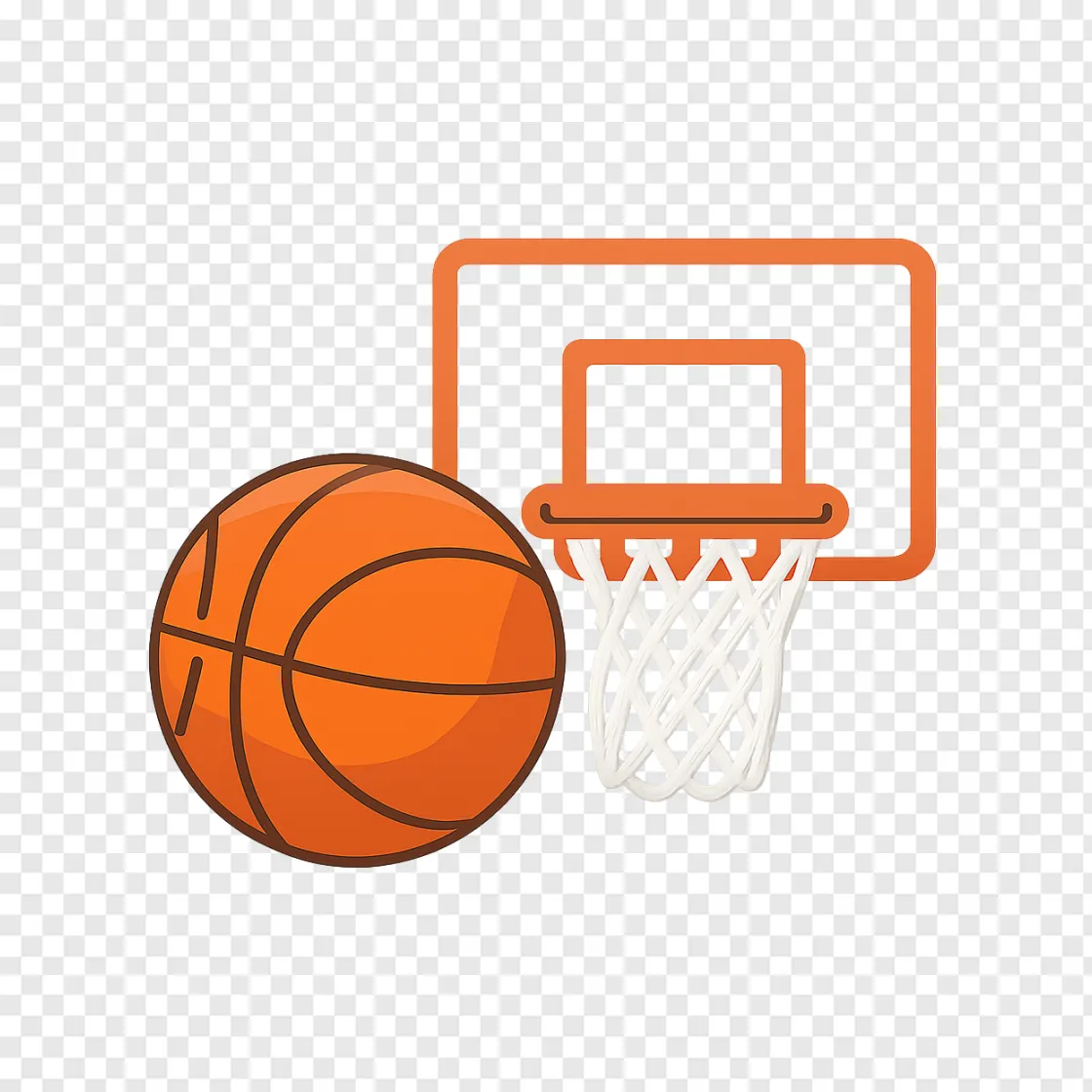 WNBA Basketball Hoop Vector PNG