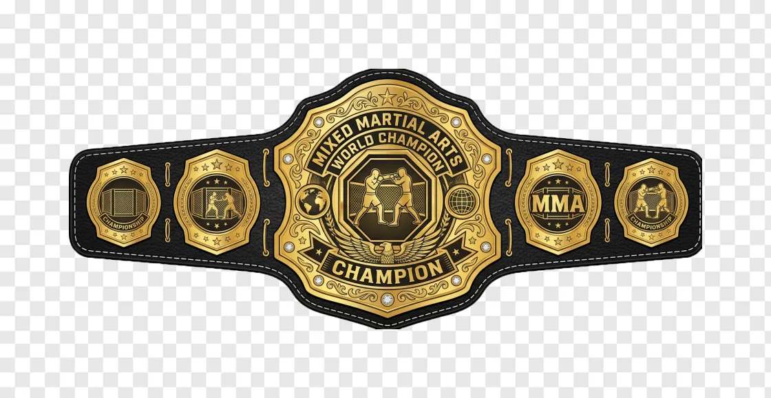 MMA Championship Belt PNG Transparent Image