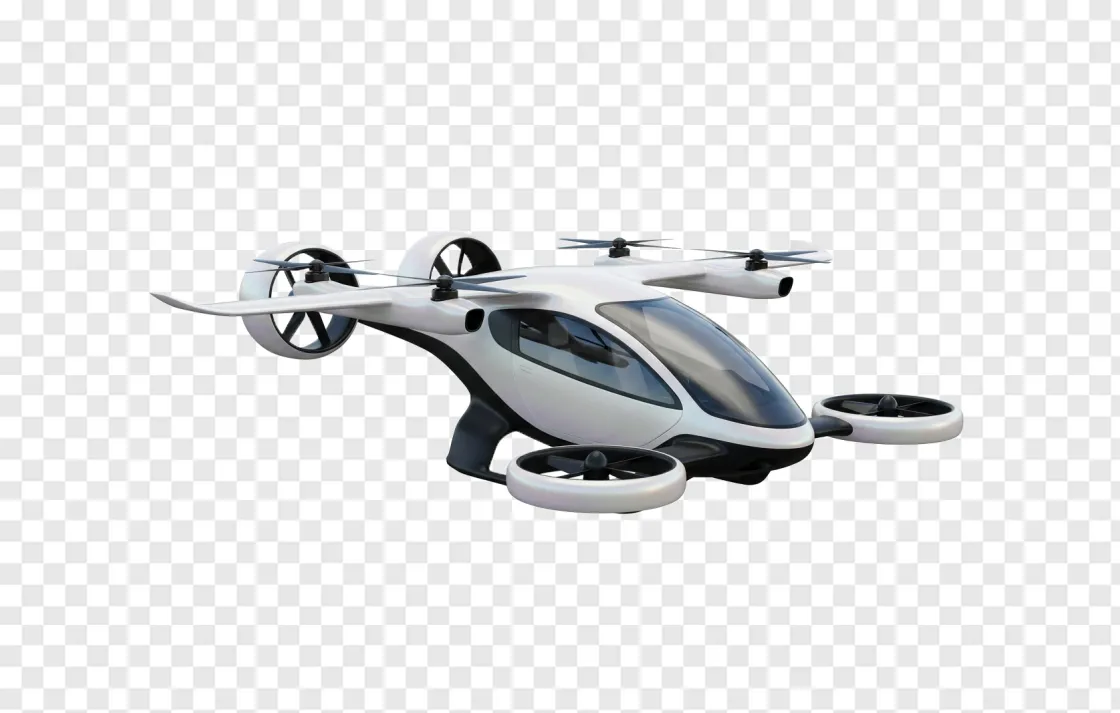 Futuristic Flying Taxi Transparent PNG