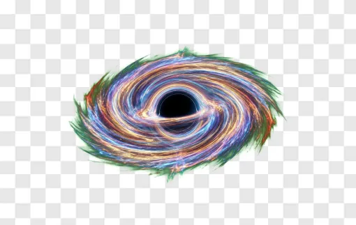 Black Hole Star PNG Transparent Image