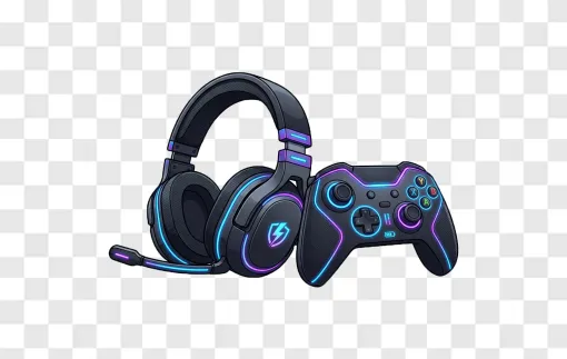 Gaming Headset PNG Transparent Image