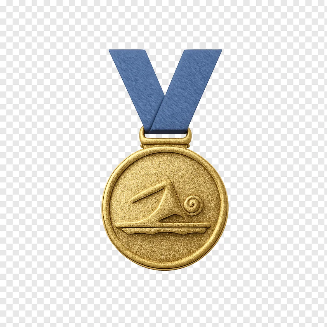 Swimming Medal PNG Image For Sports Designs
