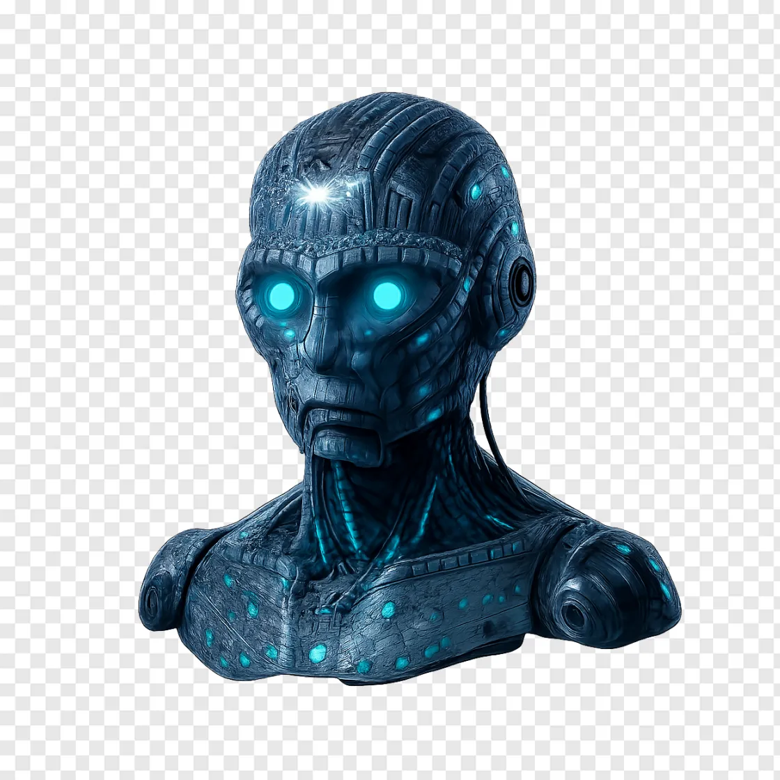 Ultron Futuristic Android Sci-Fi Robot PNG
