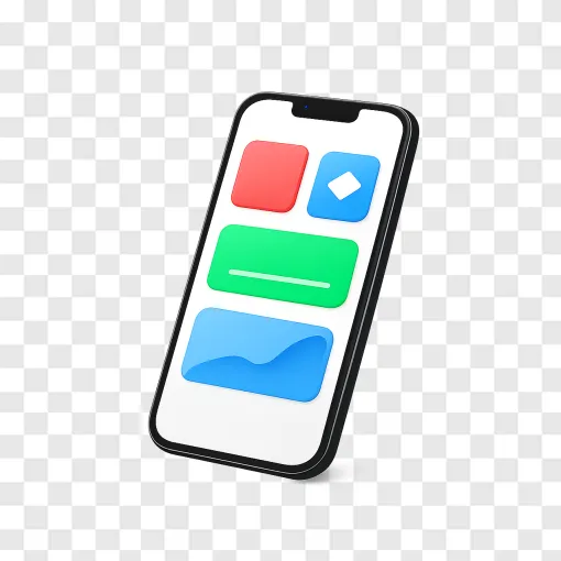 Modern Smartphone UI PNG Image For Tech Designs