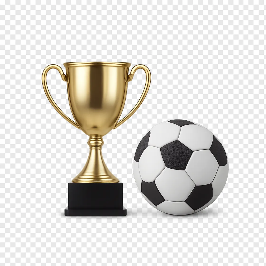 Soccer Championship Trophy PNG Image