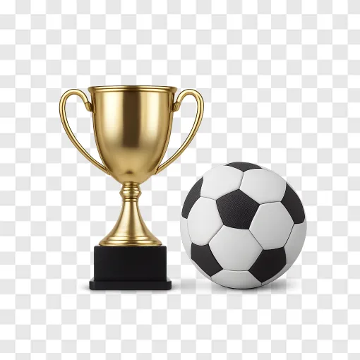 Soccer Championship Trophy PNG Image