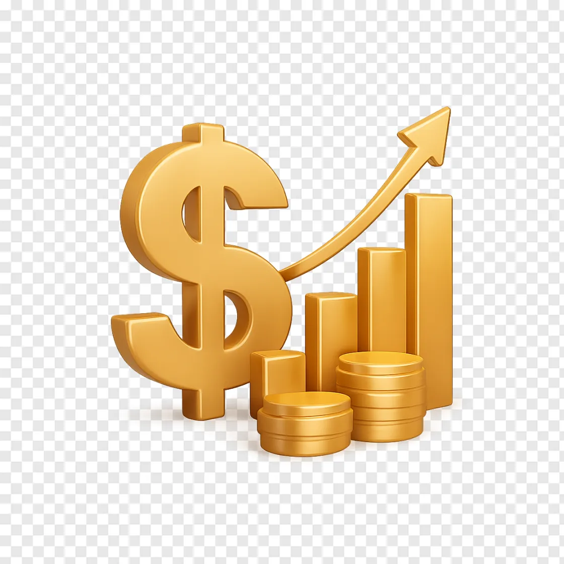 Economy Growth And Finance PNG Image