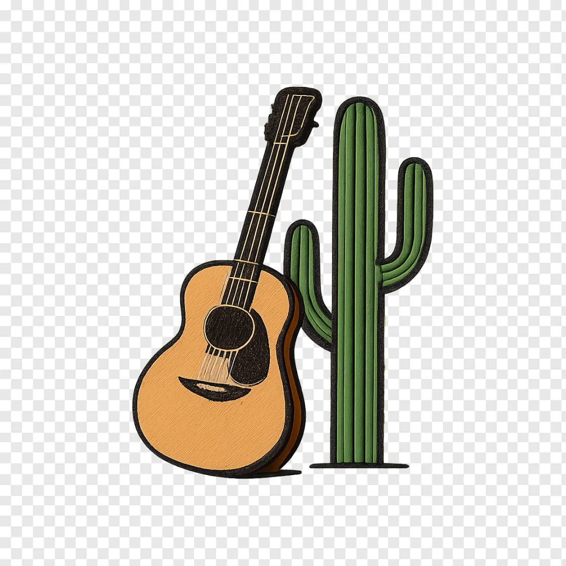 Hotel California Guitar PNG Transparent Background