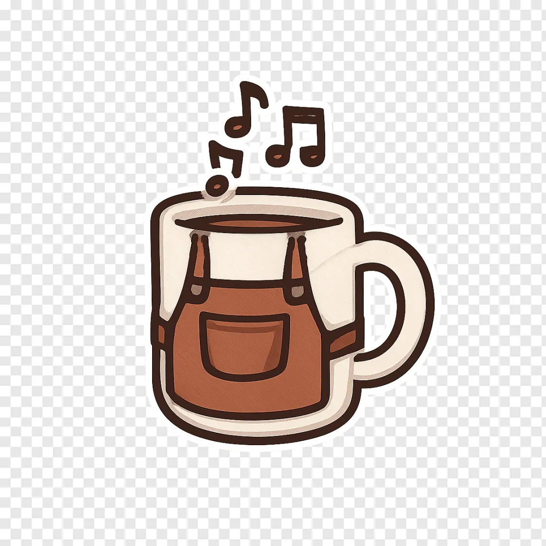 Barista Coffee Cup PNG Transparent Image