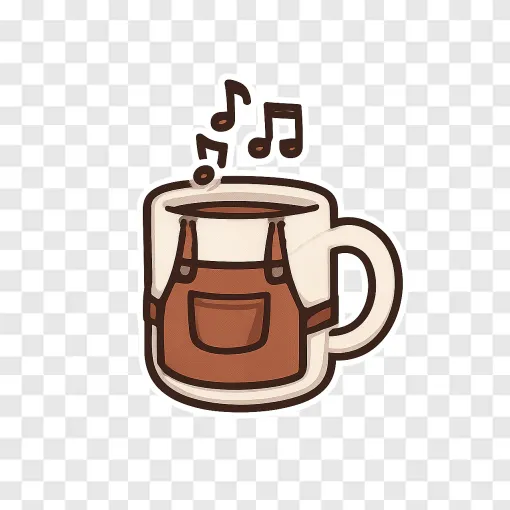 Barista Coffee Cup PNG Transparent Image