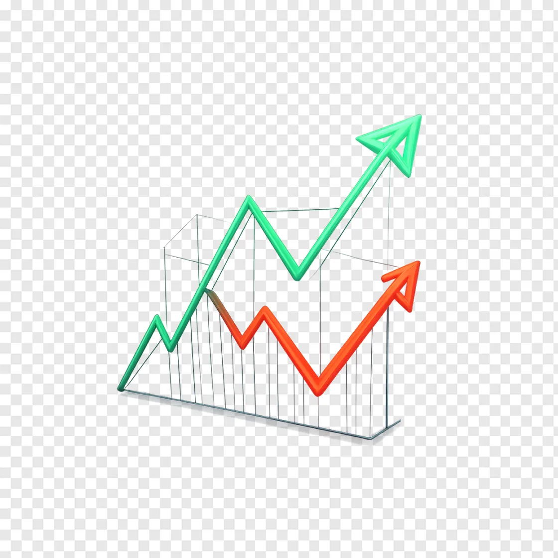 Stock Market Chart PNG Graphic