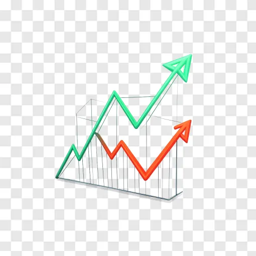 Stock Market Chart PNG Graphic