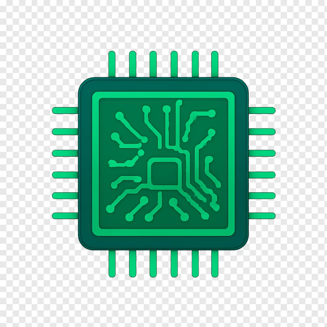 Nvidia Microchip PNG Image For Tech Designs