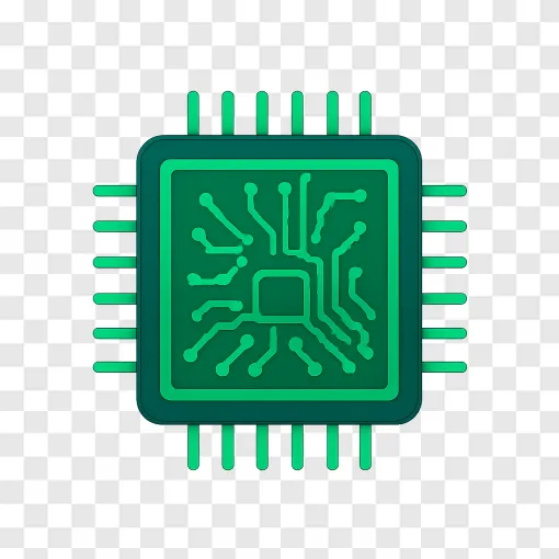 Nvidia Microchip PNG Image For Tech Designs