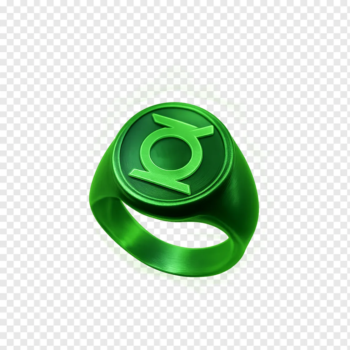 Green Lantern Ring PNG Transparent Background